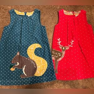 Mini Boden pinafore bundle
